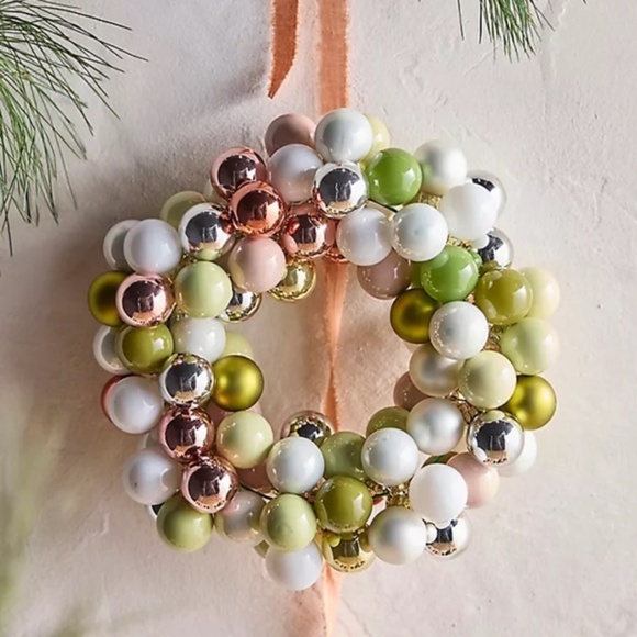 NWT Anthropologie Terrain Good Cheer Bauble Wreath - Picture 1 of 7